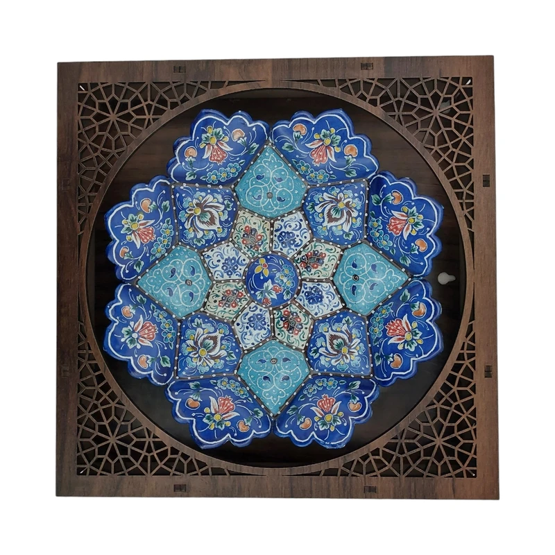 بشقاب میناکاری کد B1136