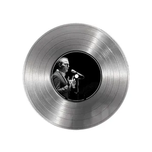 تابلو نیپ آرت طرح دیسک گرامافون مدل 9140 فریم نقره ای