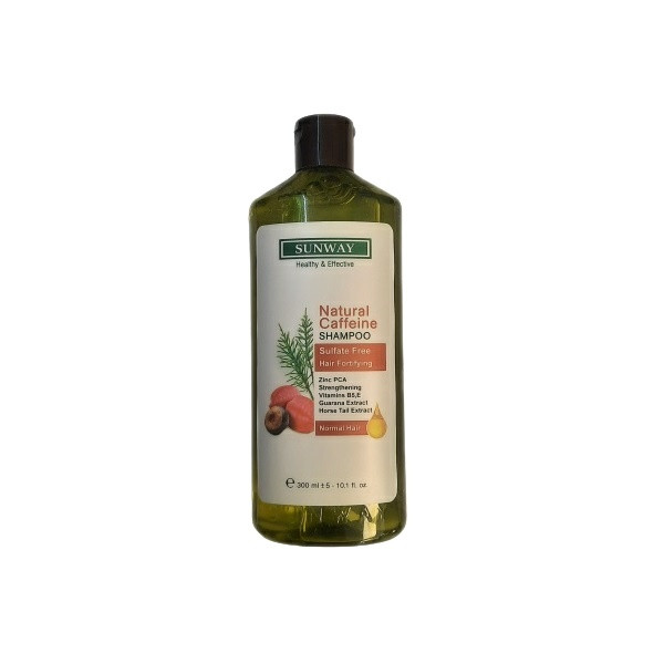 شامپو تقویت کننده مو سان وی مدل Natural Caffein حجم 300 میلی لیتر