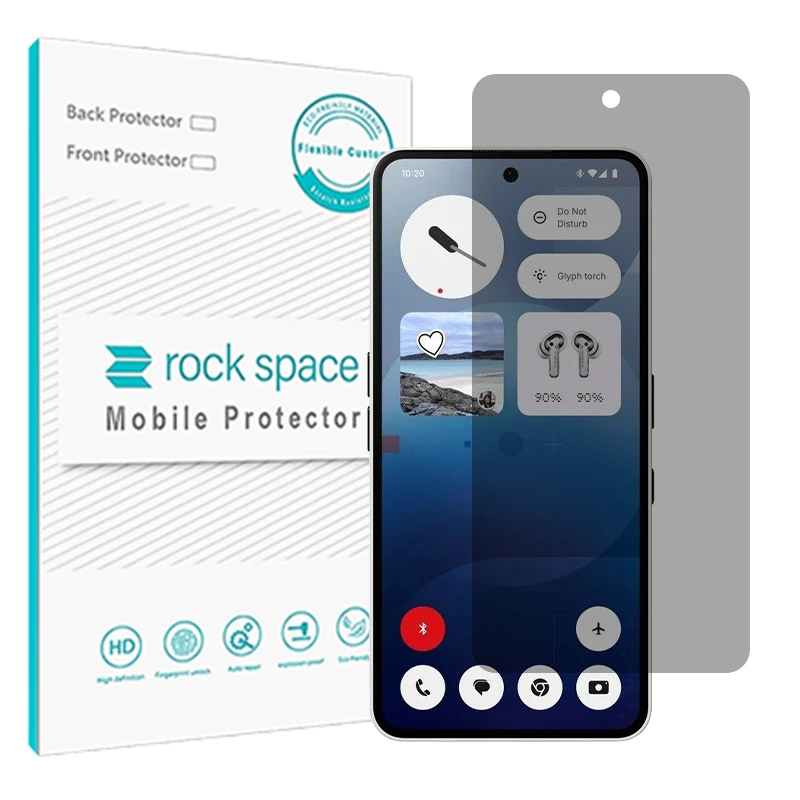 محافظ صفحه نمایش حریم شخصی راک اسپیس مدل Resistant مناسب برای گوشی موبایل ناتینگ Phone 3a