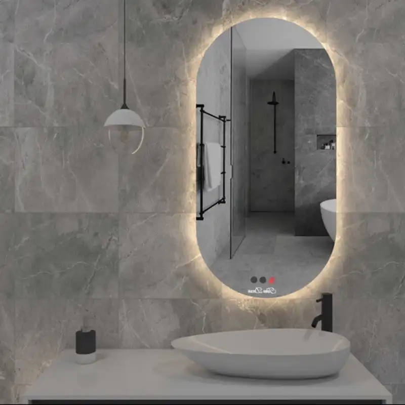 آینه مدل بک لایت بیضی کد om38126