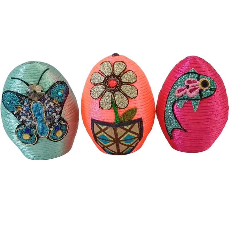 تخم مرغ تزیینی مدل T3 مجموعه 3 عددی