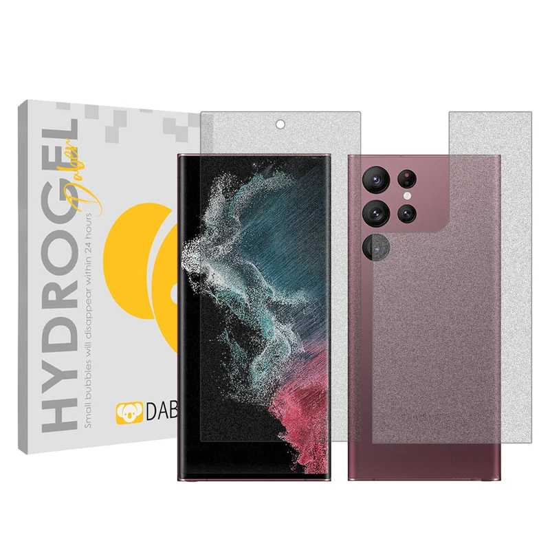 محافظ صفحه نمایش مات دبن مدل Tough مناسب برای گوشی موبایل سامسونگ Galaxy S22 Ultra 5G به همراه محافظ پشت گوشی