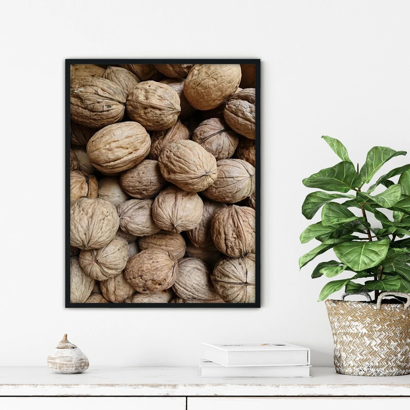 تابلو آتریسا طرح گردو مدرن مدل ATFF355 فریم مشکی