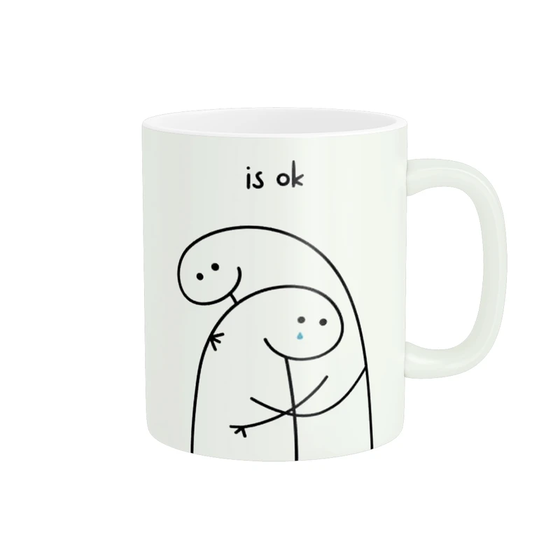 ماگ پاد آفرین مدل فانتزی و بامزه شخصیت ترند میم اینترنتی میقولی کاراکتر گریه اوکی کد 46