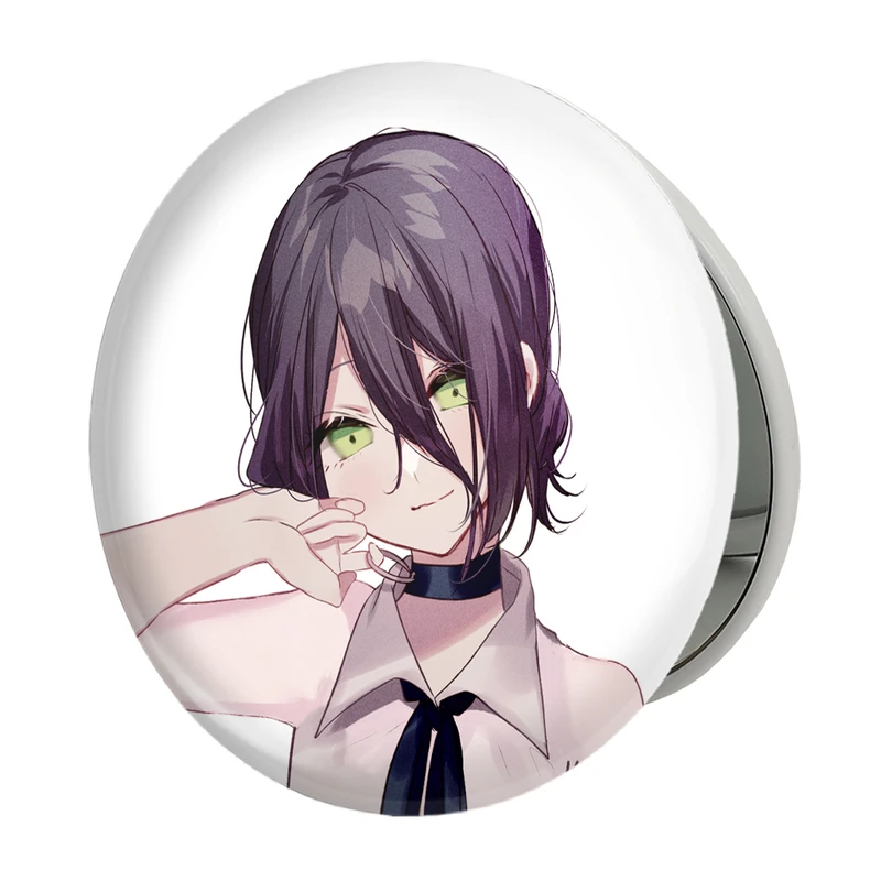 آینه جیبی خندالو طرح ریزه انیمه مرد اره ای Chainsaw Man مدل تاشو کد 23188 