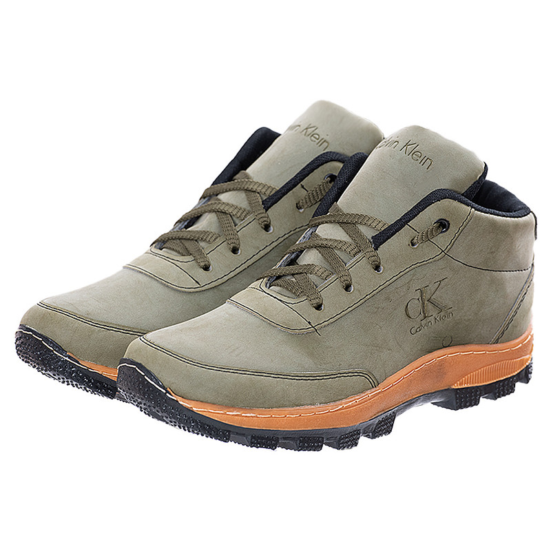 نیم بوت مردانه مدل 209008623 کوهستان طرح کلوین رنگ سبز تیره