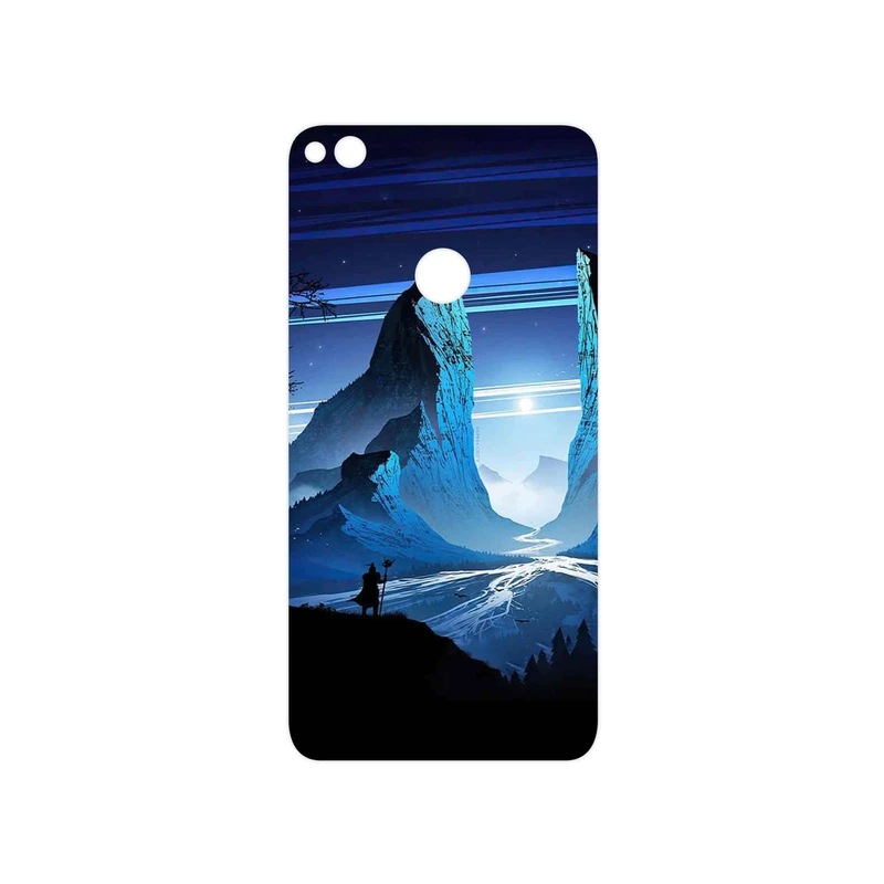 برچسب پوششی ماهوت مدل Blue Mountains Digital Art مناسب برای گوشی موبایل آنر 8 Lite