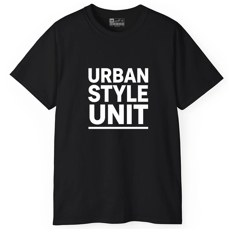 تی‌شرت آستین کوتاه یقه گرد مردانه پاد آفرین مدل حروف