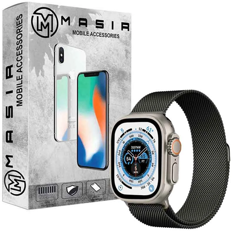 بند مسیر مدل Milanese Magnetic Strap مناسب برای ساعت هوشمند الترا KD99 ULTRA 45MM