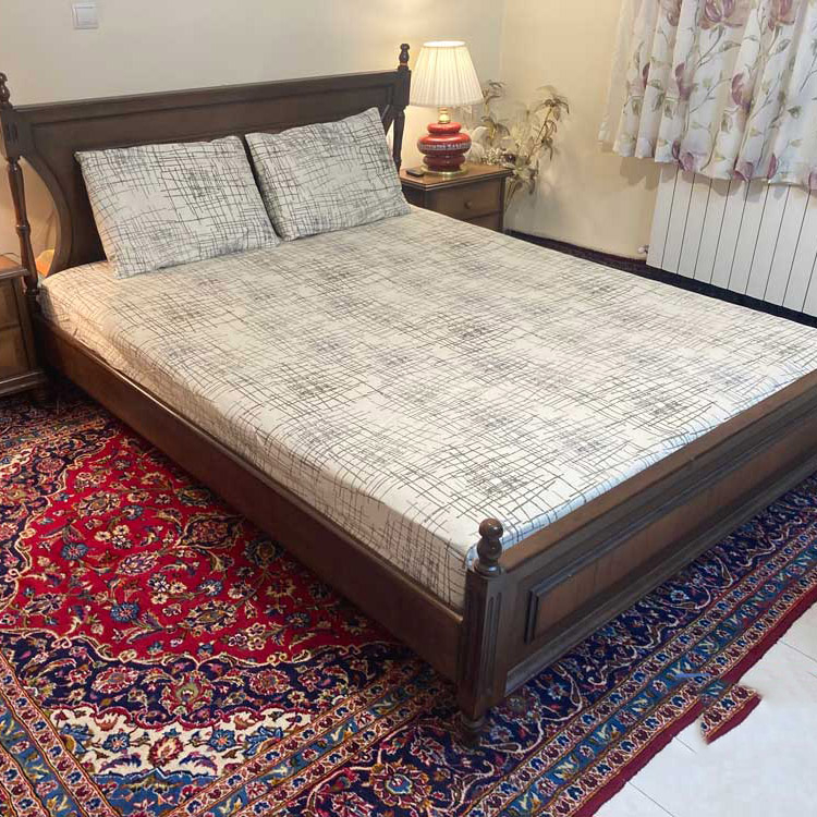 سرویس ملحفه مدل کشدار تخت طرح شیک 2 نفره 3 تکه