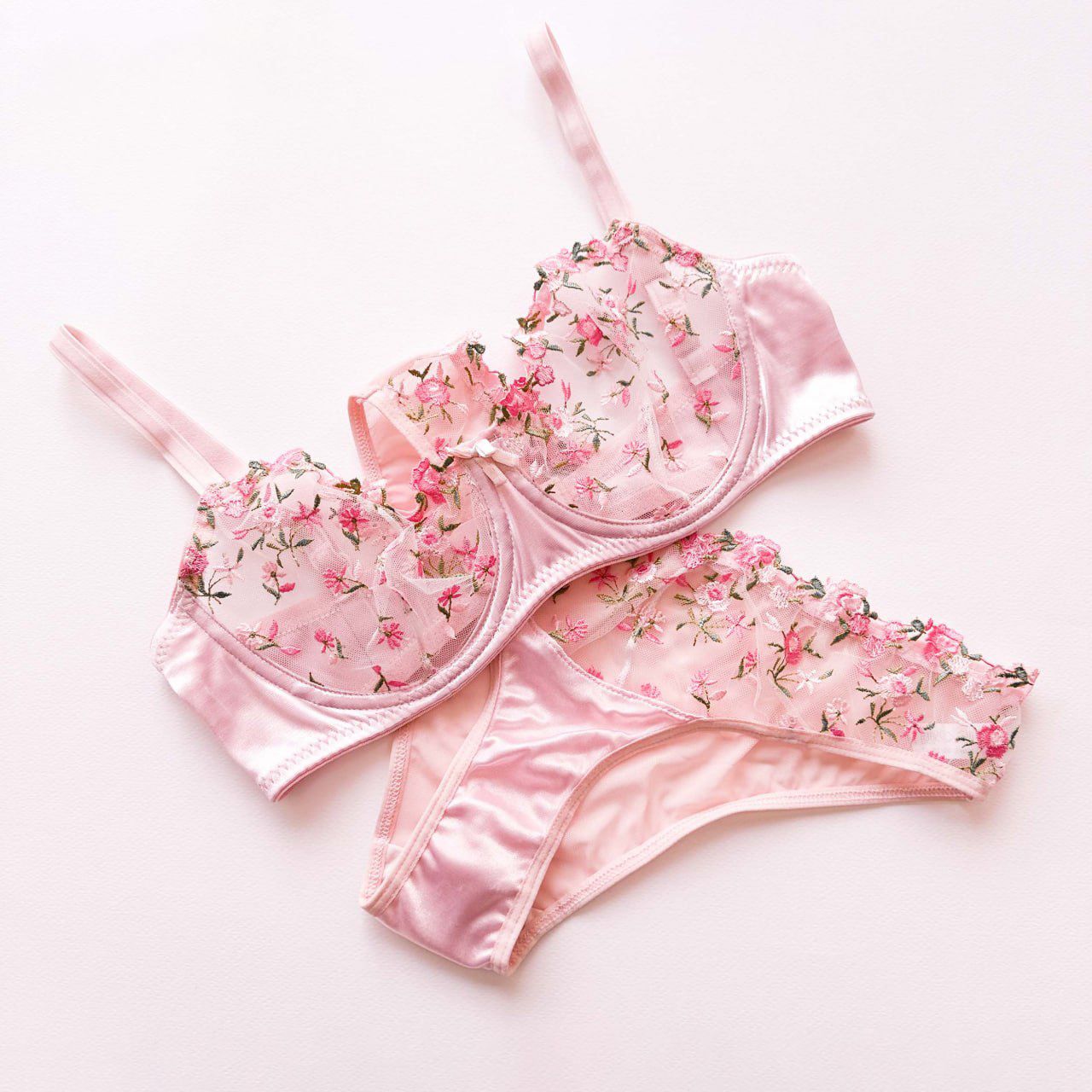 ست شورت و سوتین زنانه نوشه پوش مدل توری بدن نما کد 88911 -  - 7