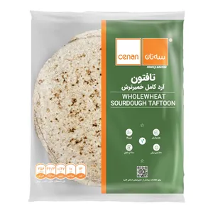نان تافتون سبوس سه نان - 370 گرم