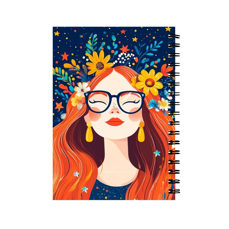 دفتر مشق 60 برگ طرح دختر فانتزی کد 54