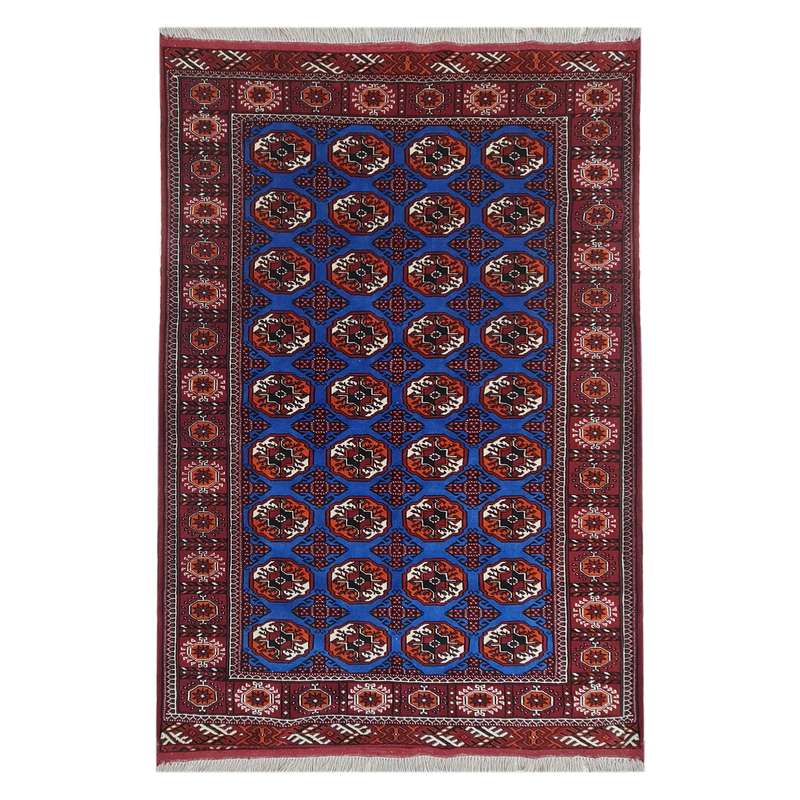 فرش دستبافت سه و نیم متری مدل ترکمن کد 1209
