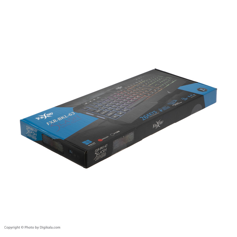 کیبورد مخصوص بازی فاکس ری مدل FXR-BKL-63 2