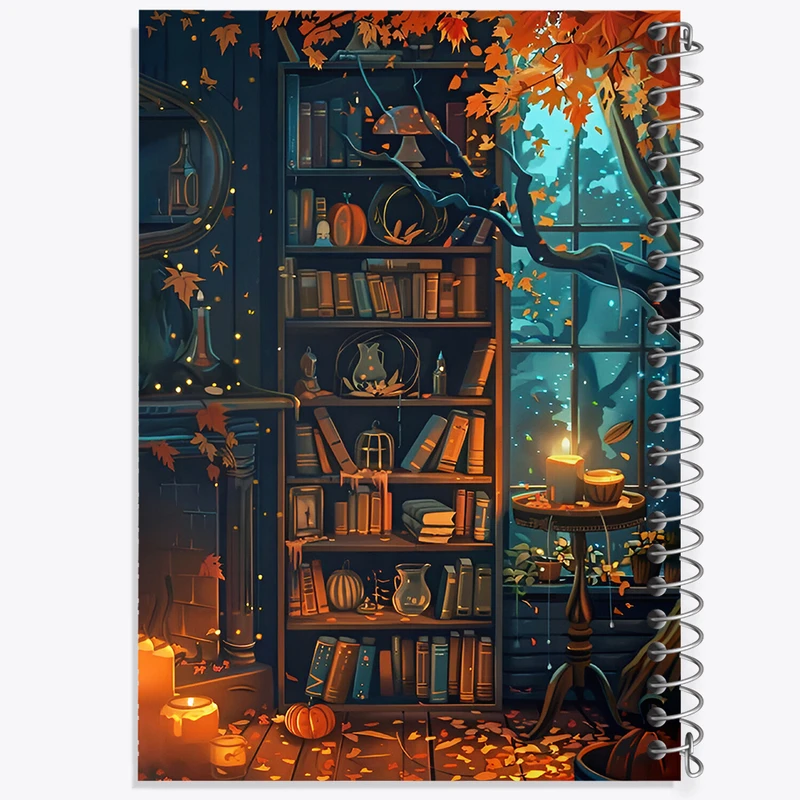 دفتر نقاشی 50 برگ خندالو طرح کتاب و پاییز کد F5637