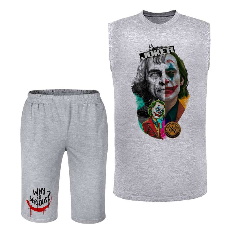 ست تاپ و شلوارک مردانه مدل JOKER کد J044