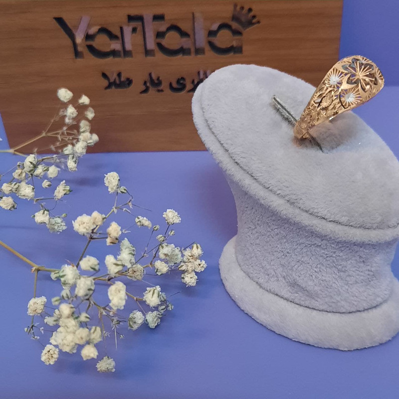 انگشتر طلا 18 عیار زنانه گالری یارطلا  مدل فیوژن  کد ANFAVA03