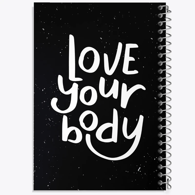 دفتر لیست خرید 50 برگ خندالو طرح Love Your Body کد F1057