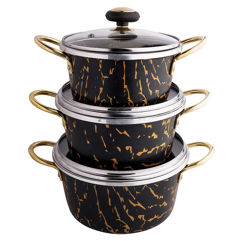 سرویس قابلمه گرانیتی ۶ پارچه مدل ۳۹۳۱