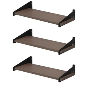 شلف دیواری دینیال مدل شیاردار کد DN4015 مجموعه سه عددی