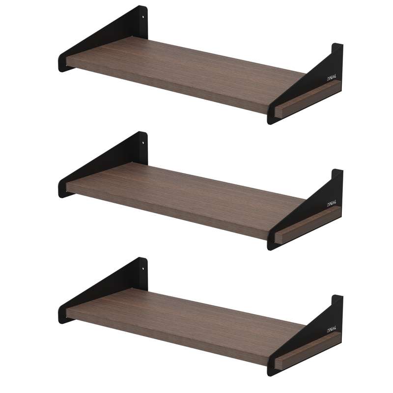 شلف دیواری دینیال مدل شیاردار کد DN4015 مجموعه سه عددی شلف دیواری دینیال مدل شیاردار کد DN4015 مجموعه سه عددی