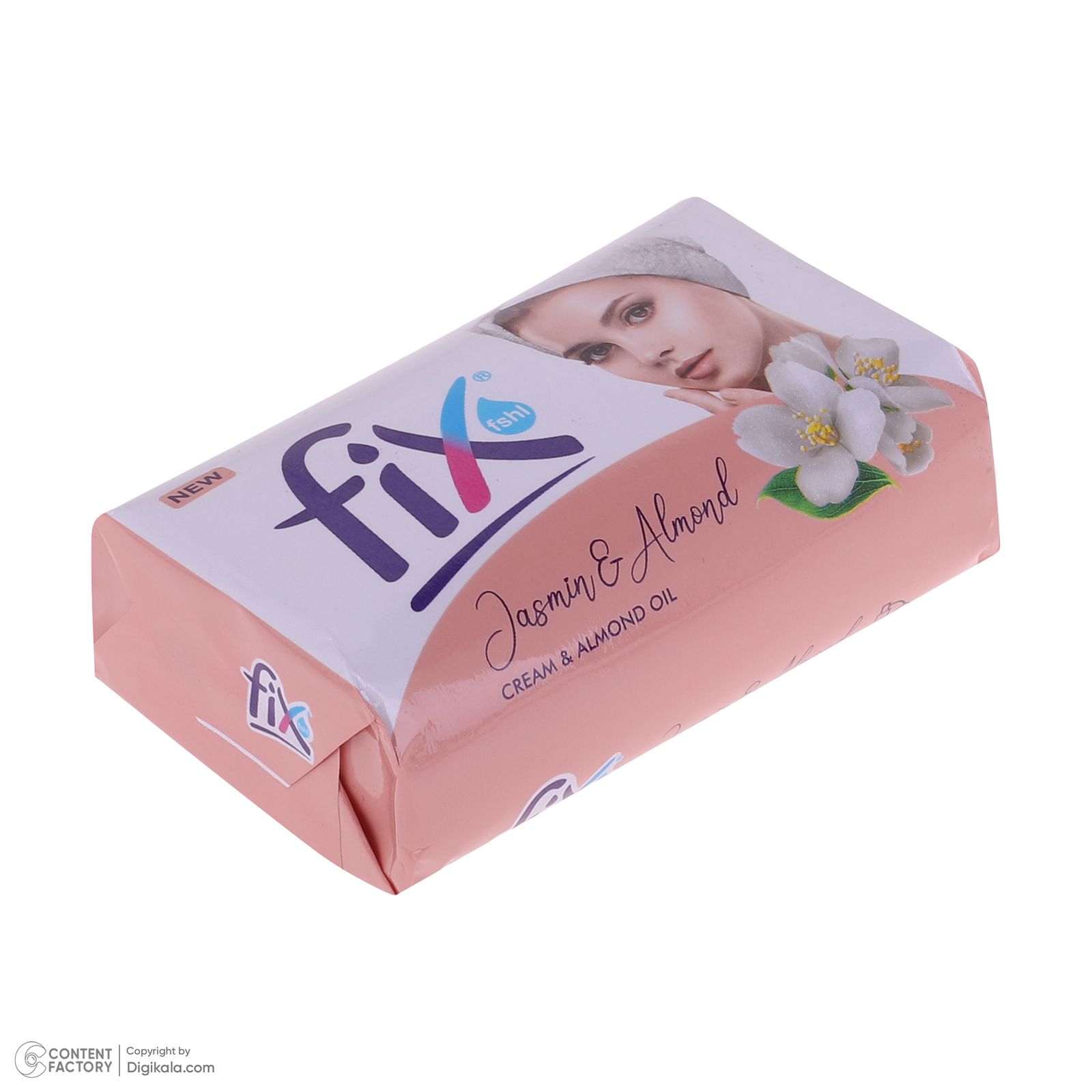 صابون شستشو فیکس مدل Jasmin & Almond وزن 90 گرم بسته 6 عددی -  - 3