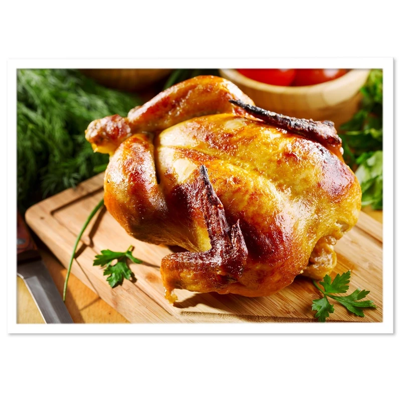 تابلو نوری بکلیت طرح آشپزخانه مرغ شکم پر مدل W-S1069