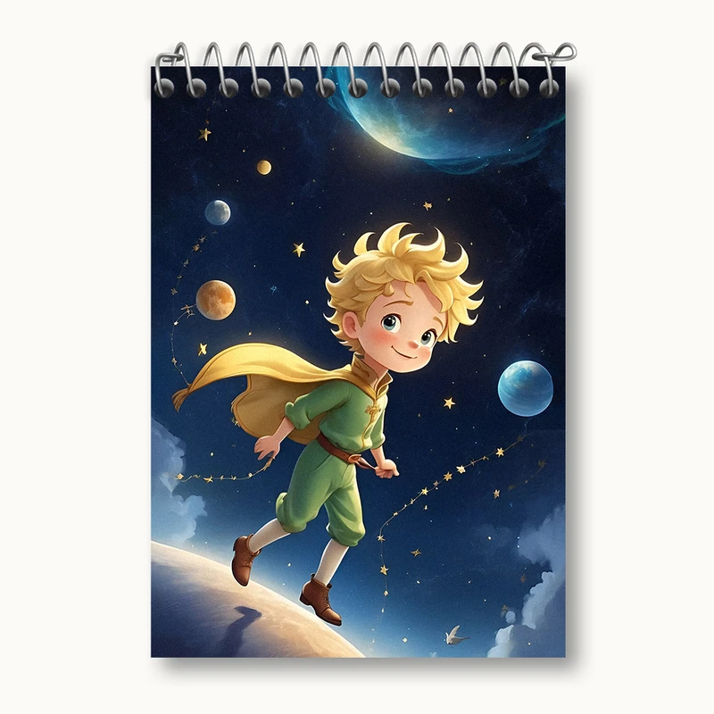 دفتر یادداشت 50 برگ خندالو طرح شازده کوچولو کد N4898