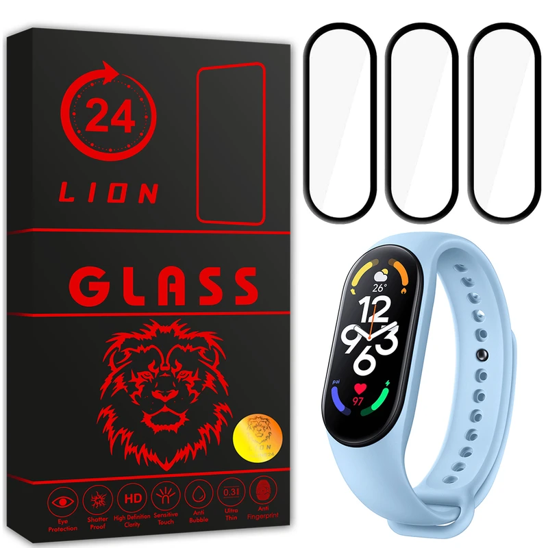  محافظ صفحه نمایش لاین مدل RT007 مناسب برای ساعت هوشمند شیائومی Mi Band 7 بسته سه عددی