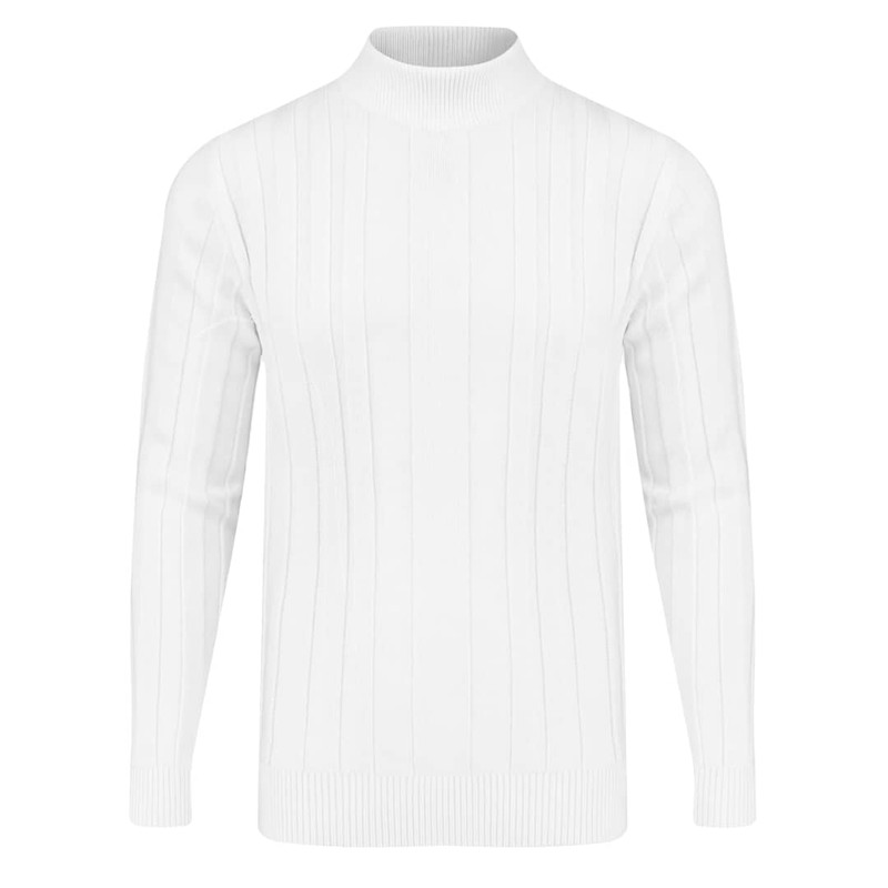 پلیور یقه ایستاده مردانه مدل ستون دار