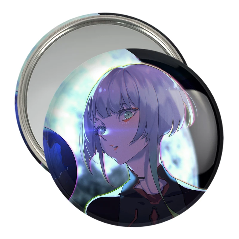 آینه جیبی خندالو مدل لوسی انیمه سایبرپانک کد 23968