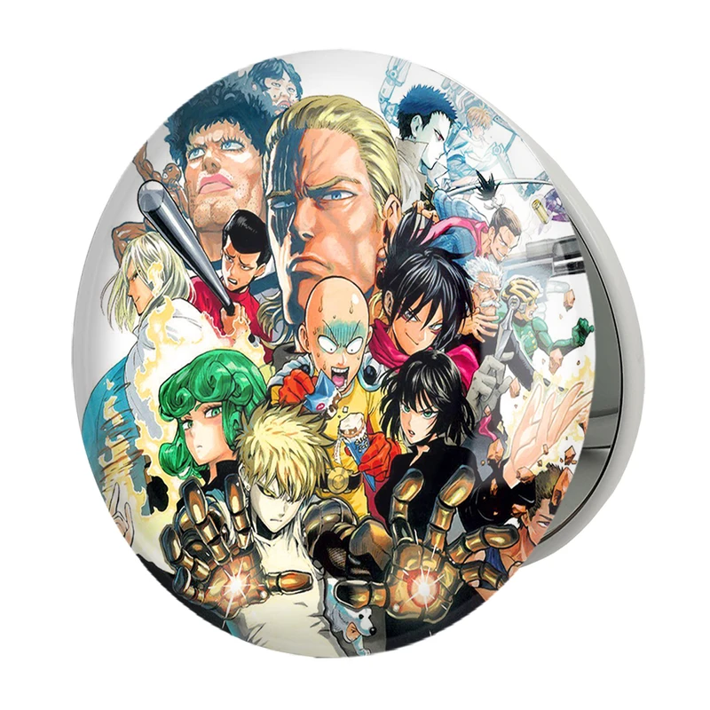 آینه جیبی خندالو طرح انیمه مرد تک مشتی One Punch Man مدل تاشو کد 10525 