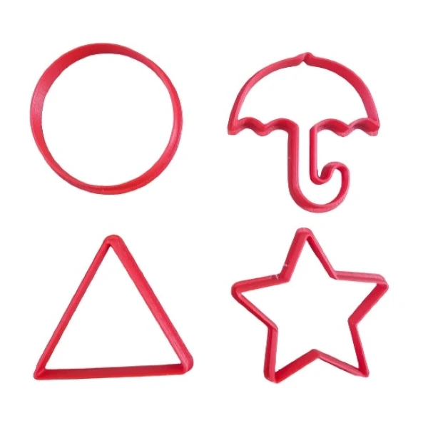 کاتر شیرینی پزی مدل اسکویید گیم پک 4 عددی