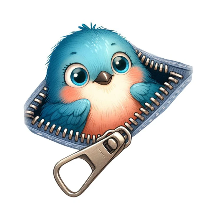 استیکر پارچه و لباس پاد آفرین مدل پرنده کد 189