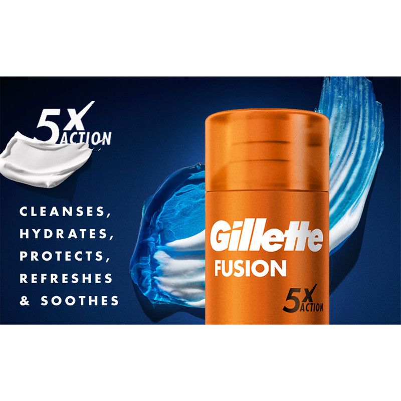 خود تراش ژیلت مدل FUSION 5 POWER به همراه ژل اصلاح ژیلت مدل MOISTURISING حجم 200 میلی لیتر -  - 11