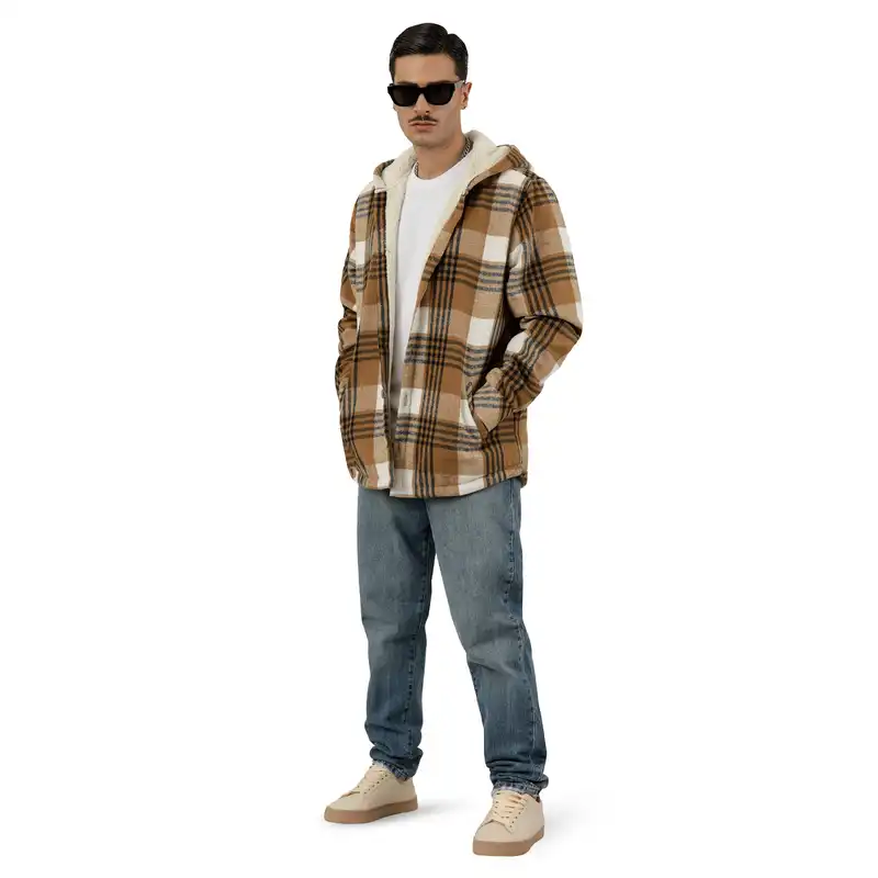 کت مردانه پاتن جامه مدل کلاهدار کد 111721020222140