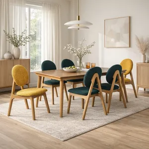 میز و صندلی ناهارخوری شش نفره گالری چوب آشنایی مدل Khod-8i-lux
