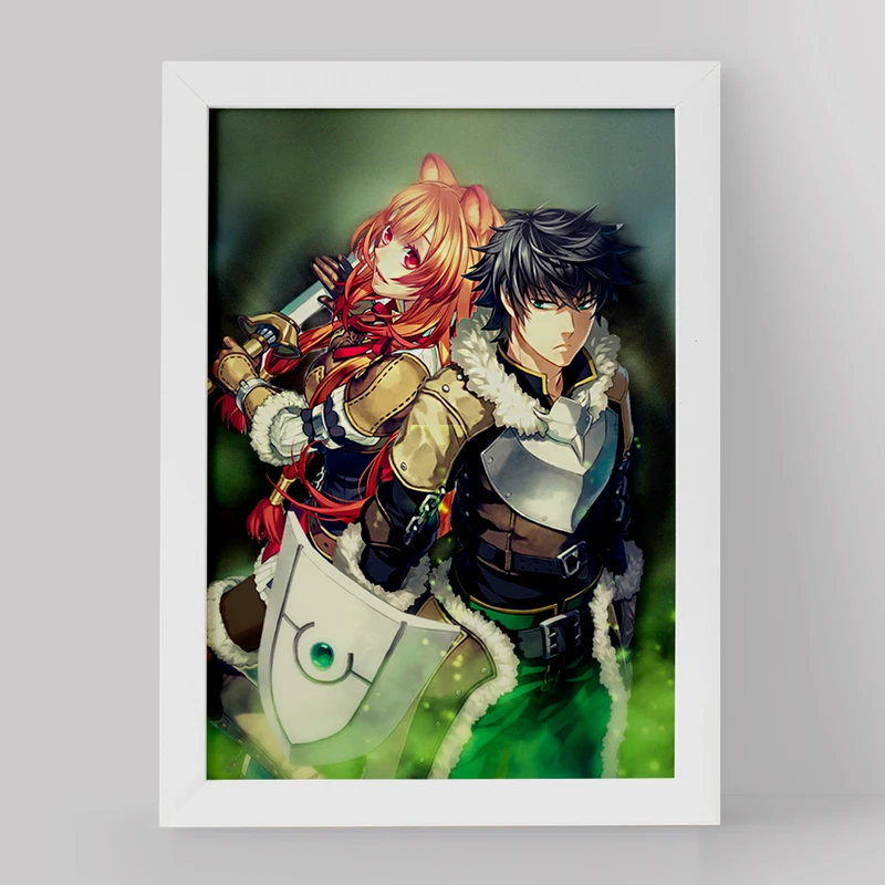 تابلو خندالو مدل نائوفومی و رافتالیا انیمه ظهور قهرمان سپر کد 15918