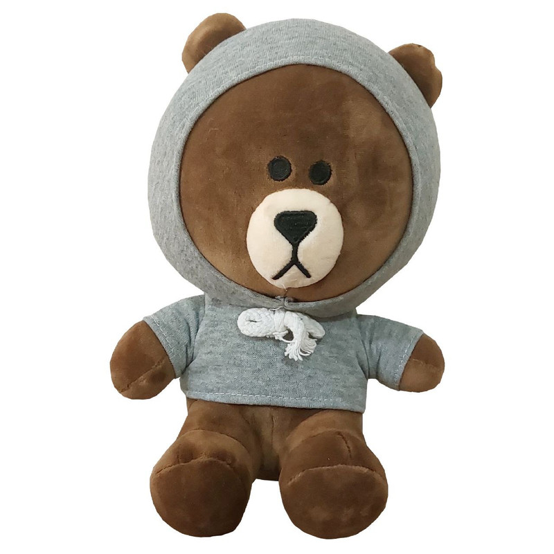 عروسک طرح خرس لاین مدل Line Brown the Bear کد SZT5/401 ارتفاع 22 سانتی متر