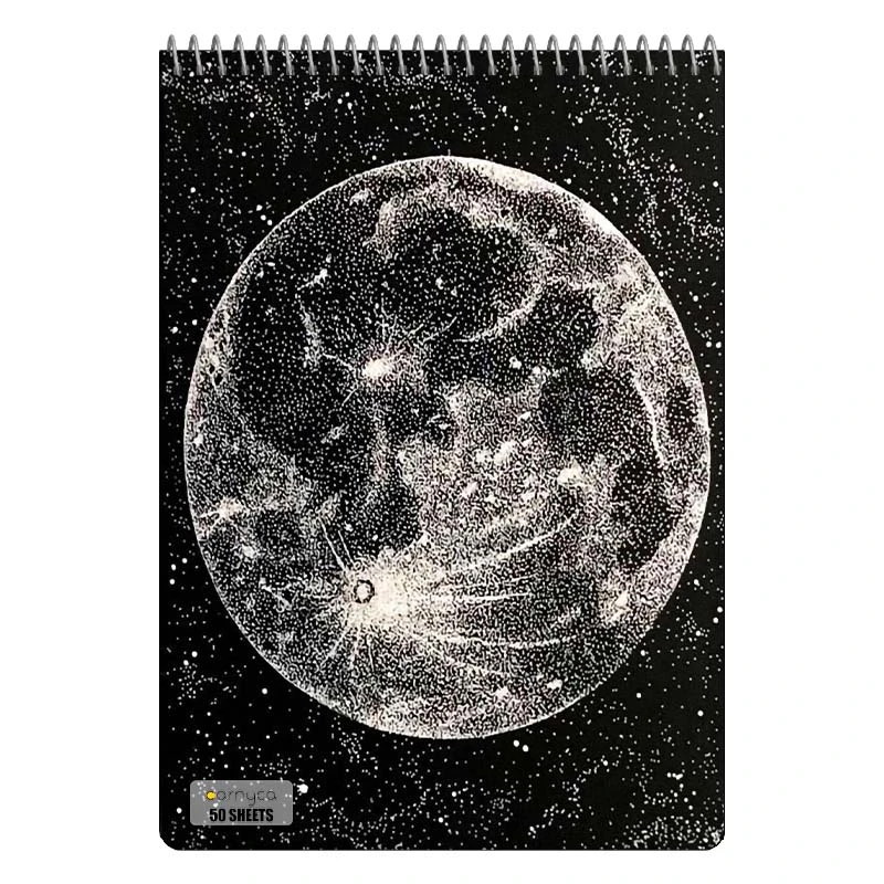 دفتر نقاشی 50 برگ سیمی کارنیکا طرح ماه Moon کد 92179