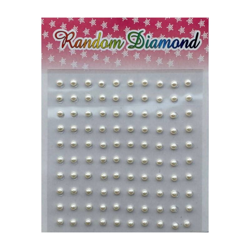 نگین صورت مدل مروارید بسته 100 عددی