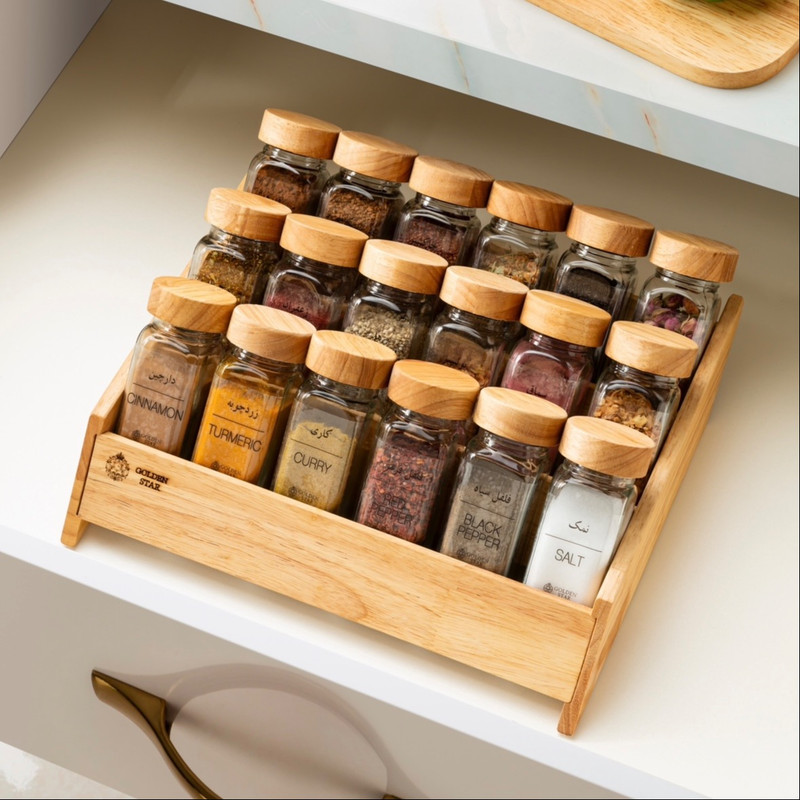 ست جاادویه 18 پارچه گلدن استار مدل مکارتی RM14 همراه با استند