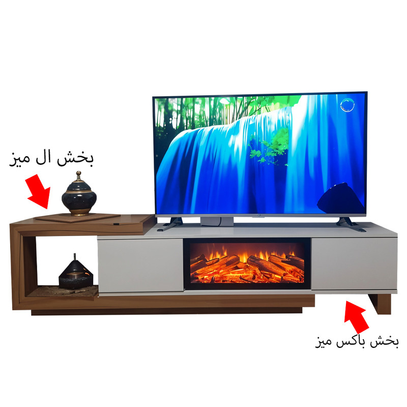 میز تلویزیون مدل 0117H مناسب برای تلویزیون تا 65 اینچ