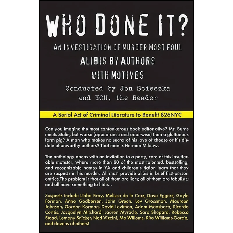 کتاب Who Done It اثر Michelle Gagnon and Joy Preble انتشارات Soho Teen