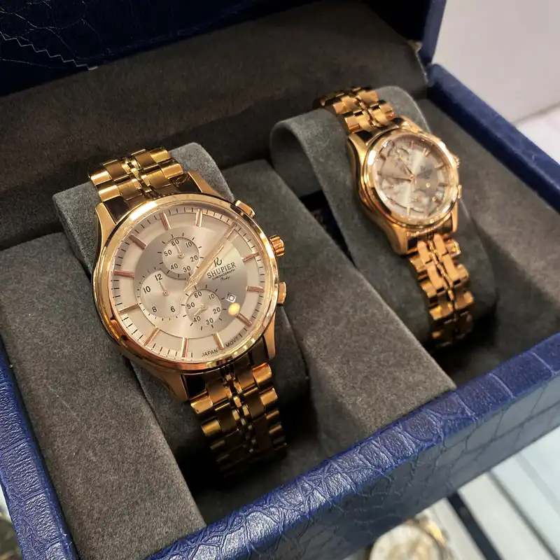 ست ساعت مچی عقربه ای زنانه و مردانه شوپیر مدل GL176A016