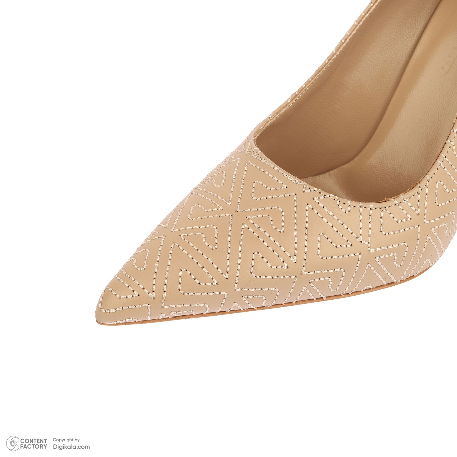 کفش پاشنه‌دار زنانه چرم مشهد مدل J2791-055-38 -  - 5