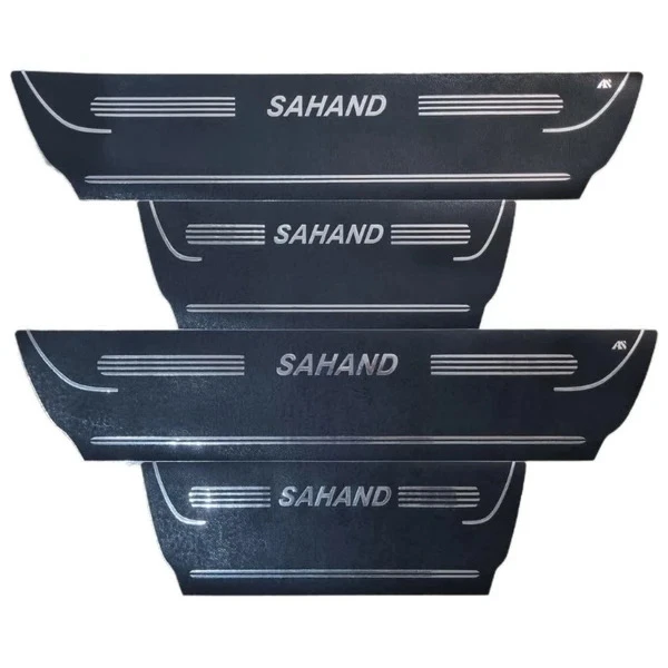 برچسب پارکابی خودرو استیک طرح چرم کد M395 مناسب برای سهند مجموعه 4 عددی