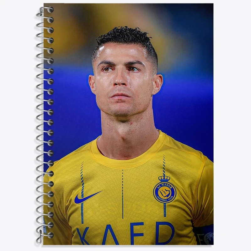 دفتر زبان 50 برگ خندالو مدل دو خط طرح کریستیانو رونالدو کد 36410